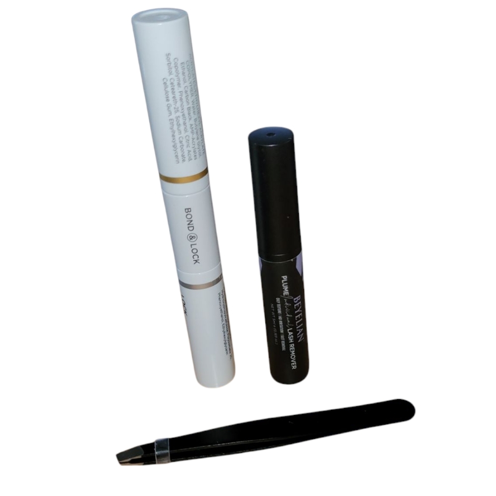 Beyelian false eyelash bond & seal, lash remover, and applicator tool bundle.